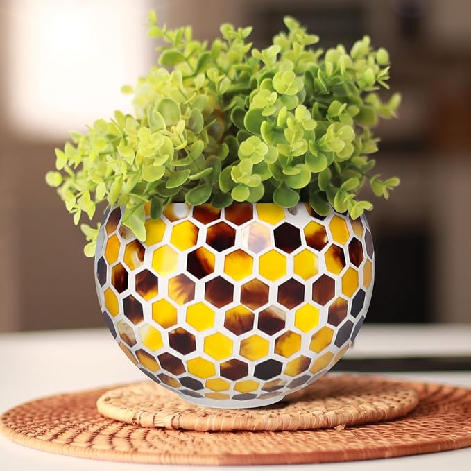 Hanging Planter Mosaic Garden Pot Small Flower Pot - Image 8