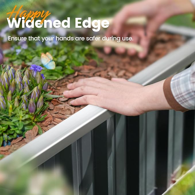 KING BIRD Galvanized Raised Garden Bed - Image 6