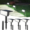 T-SUN Solar Spot Lights Outdoor 4 Pack, 49 LED 2 Lighting Modes, IP65 by T-SUN