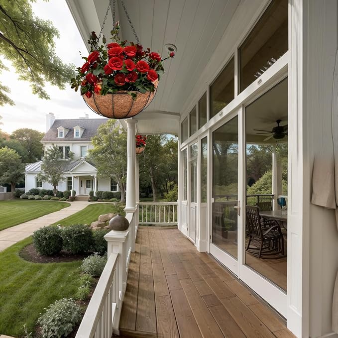 Hanging Baskets for Plants Outdoor- Coconut Coir Hanging Planters Outdoor - Image 5