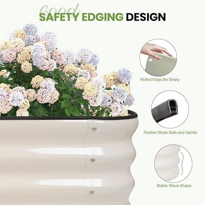 G GOOD GAIN 4-in-1 Adjustable Raised Garden Bed Kit | Galvanized Planter Boxes - Image 3