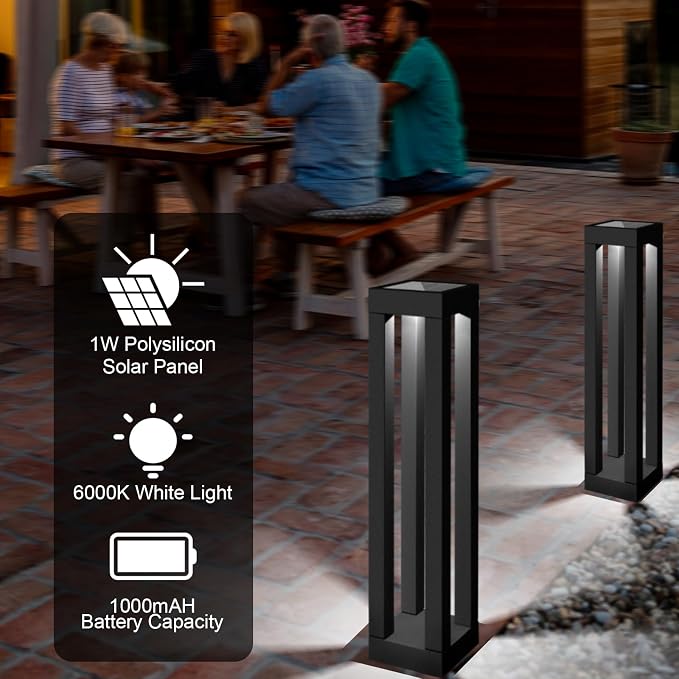 Outdoor Solar Floor Lamps, Lantern Floor Lamp, Outdoor Decor Lanterns - Image 2