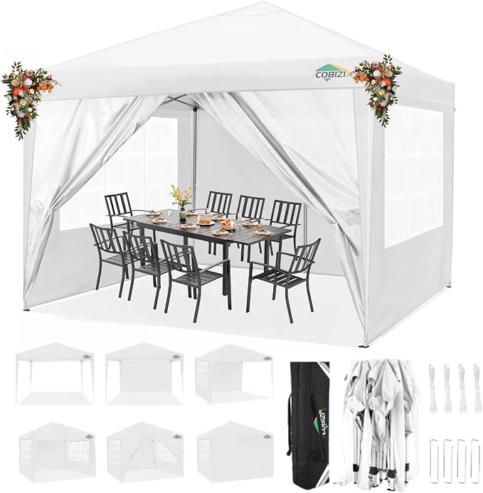 COBIZI 10x10 Pop Up Canopy Tent by COBIZI