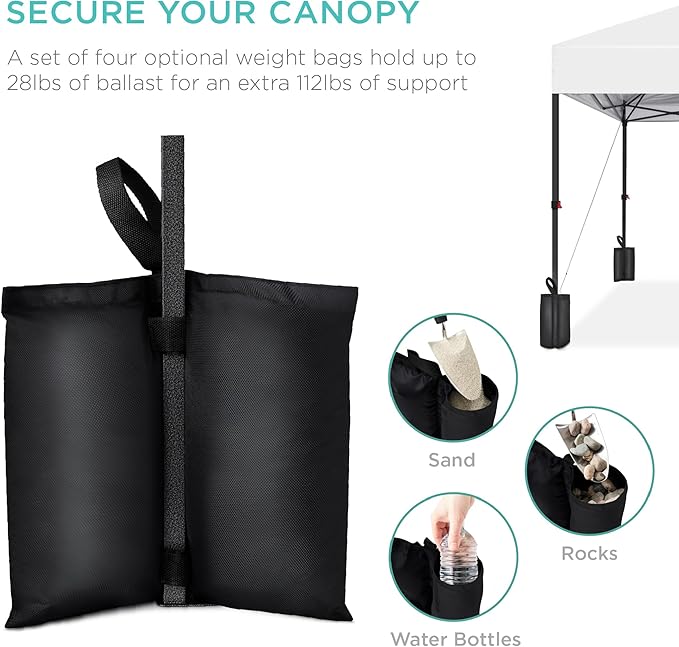 Best Choice Products 10x10ft Pop Up Canopy Tent, Outdoor Shade, 1 Person 1 - Image 6