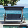 HOMREST 3 Person Outdoor Porch Swing by HOMREST