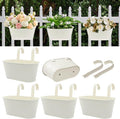 Metal Railing Planters for Outdoor Plants by vensovo