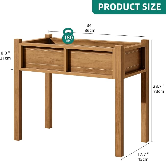 YITAHOME Elevated Garden Bed HDPE Raised Garden Bed - Image 6