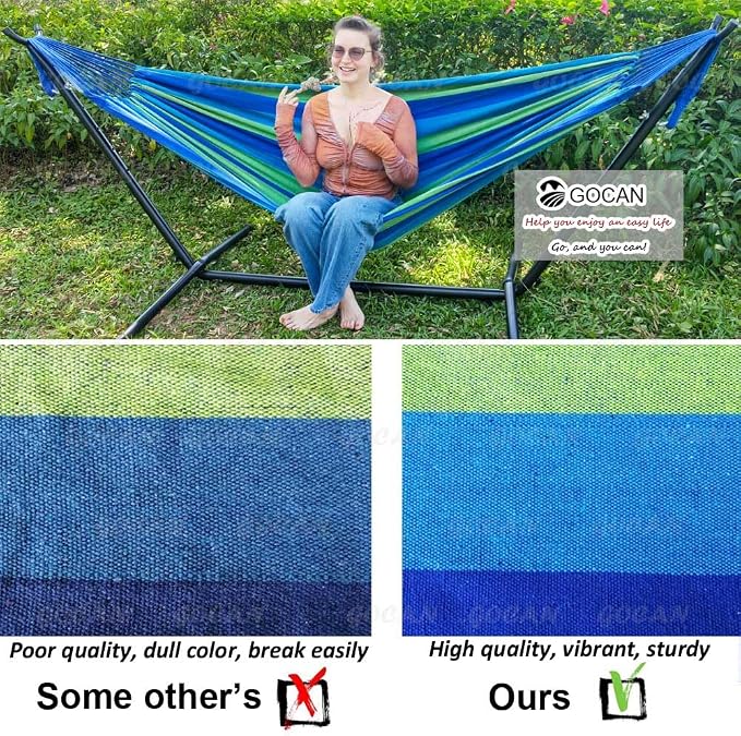 Brazilian Double Hammock 2 Person Extra Large 220x160cm Total Length 330cm Load - Image 8