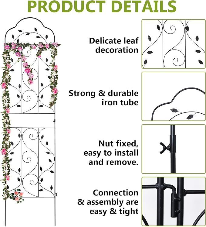 hogardeck Metal 84 * 19 Garden Trellis 2-Packs - Image 4