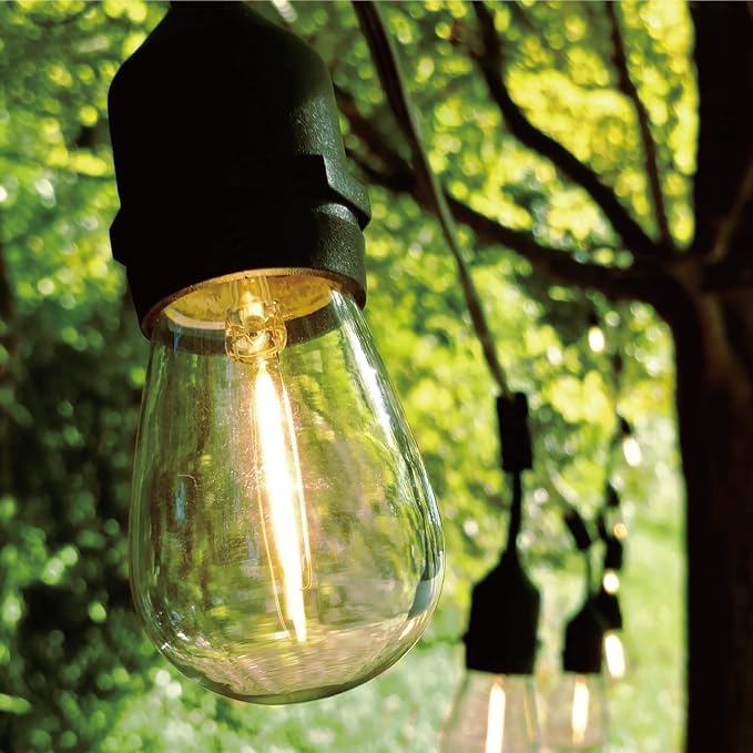 Meconard 30 Pack S14 Edison String Light Bulbs, 1 Watt Replacement Bulbs - Image 6