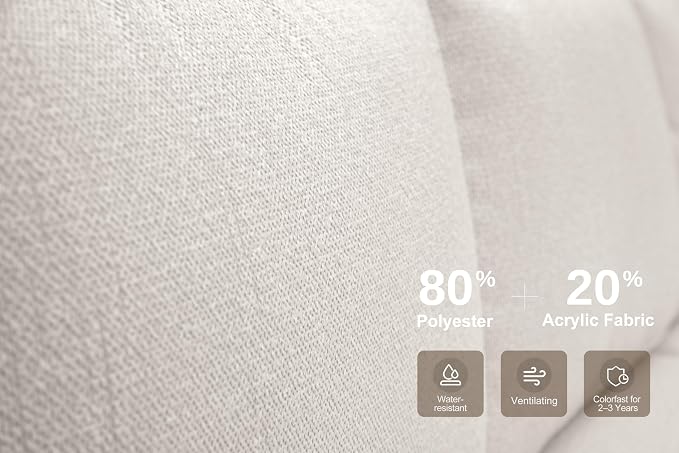 PURPLE LEAF Patio Furniture Set L-Shaped Outdoor Couch - Image 5