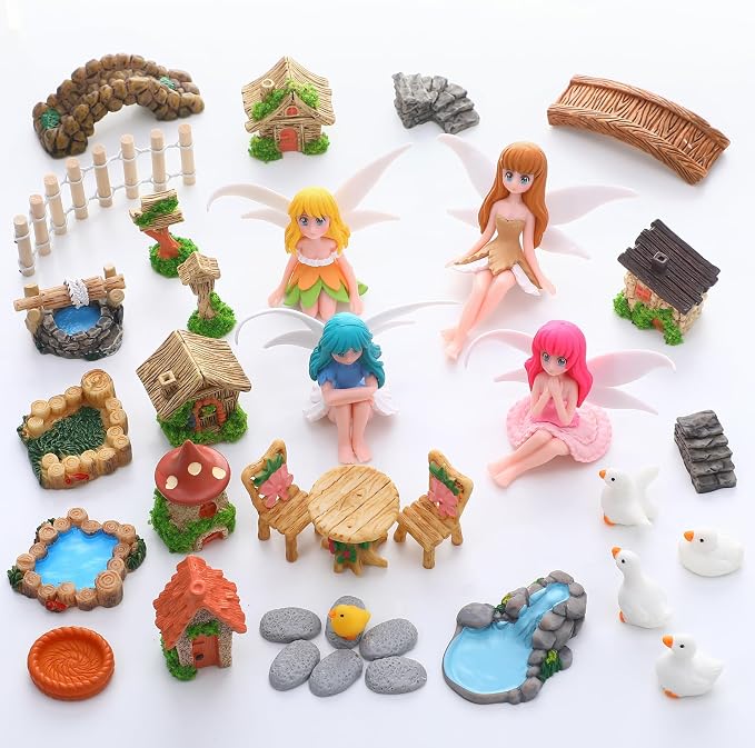 35 Pcs Fairy Garden Accessories Miniatures Garden Kit - Image 2