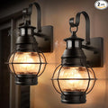 Lamomo 2 Packs Motion Sensor Outdoor Porch Light by Lamomo