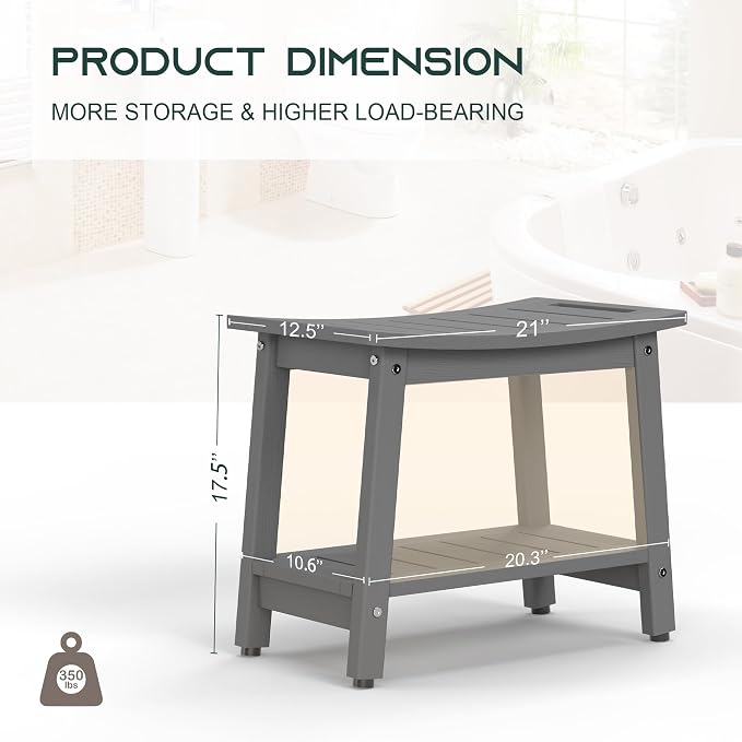 Shower Bench for Inside Shower - Image 2