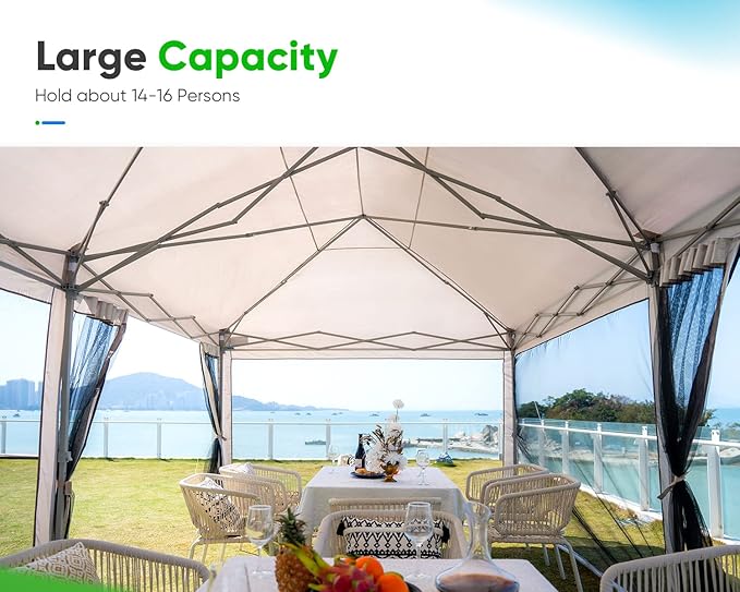 Quictent 10'x20' Pop up Screened Canopy Tent - Image 3