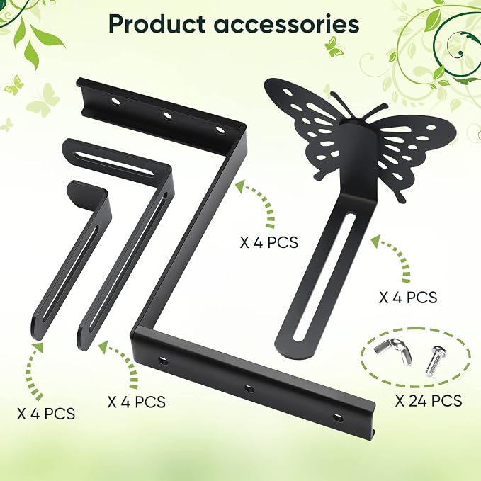 Planter Box Bracket, Adjustable Hang Window Box Holder - Image 5