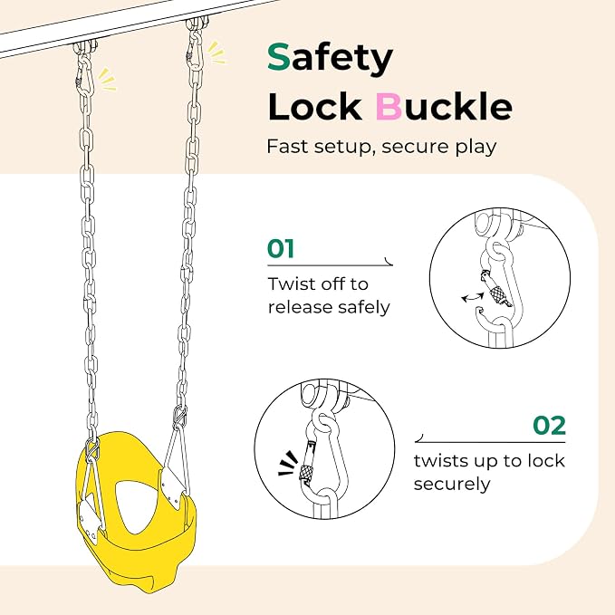 DECORLIFE Toddler Swing - Image 8