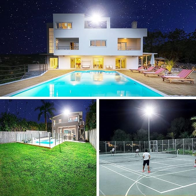 400W LED Stadium Flood Light Outdoor, 2400W Equivalent 50500LM 5000K Daylight - Image 7
