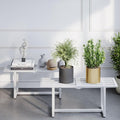 Modern Outdoor Plant Stand for Indoor Corner, Foldable Metal Plant Display by HomecourtyardsInterio