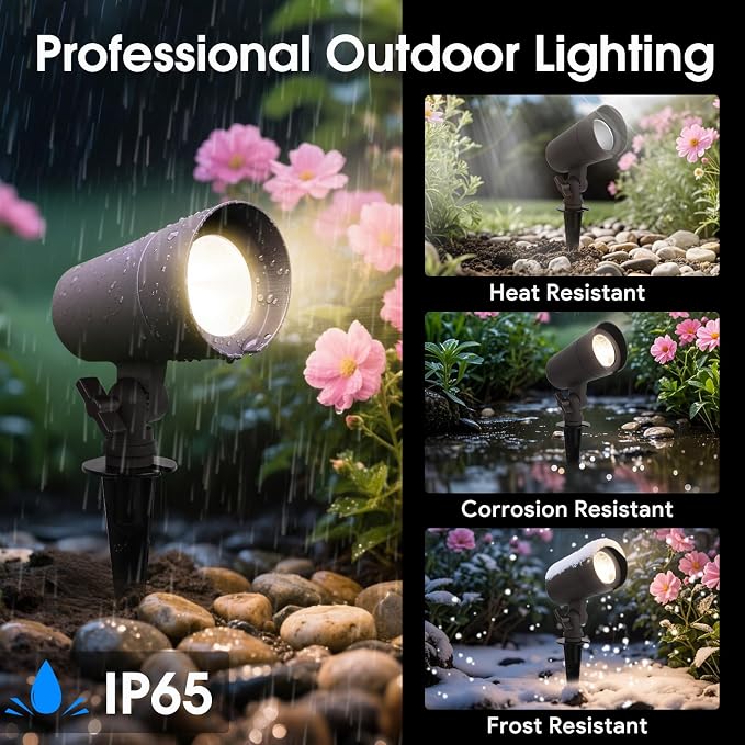 3CCT LED Landscape Lights with Connectors, 12V Low Voltage, 3000K/4000K/5000K - Image 5