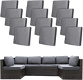 12Pcs Stretch Patio Cushion Covers, Outdoor Couch Covers Replacement, Outdoor by BIETYONE