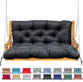 Porch Swing Cushion with Backrest, Waterproof Bench Cushion by NANGELRN