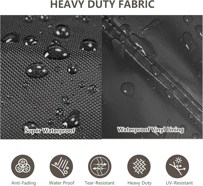 Rileytee Patio Furniture Set Covers, Fit Patio Loveseat, Chair and Coffee Table - Image 5