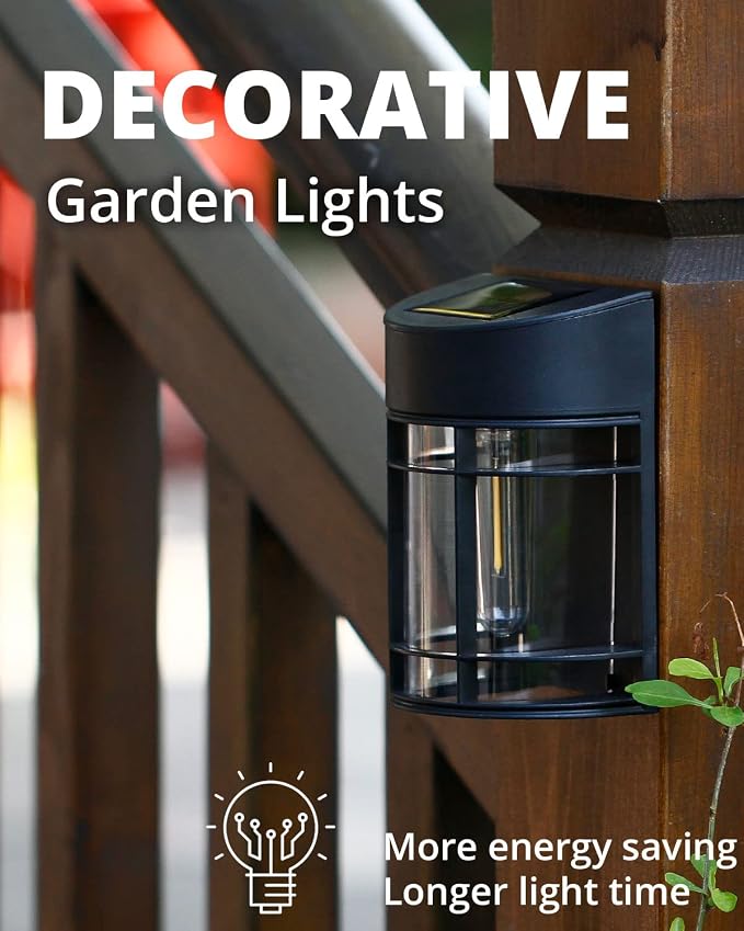 Solar Fence Lights, Upgrade Solar Deck Lights, Waterproof Solar Outdoor Lights - Image 5