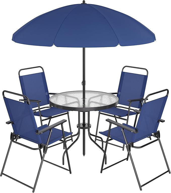 Shintenchi 6 Piece Patio Dining Set - Image 8