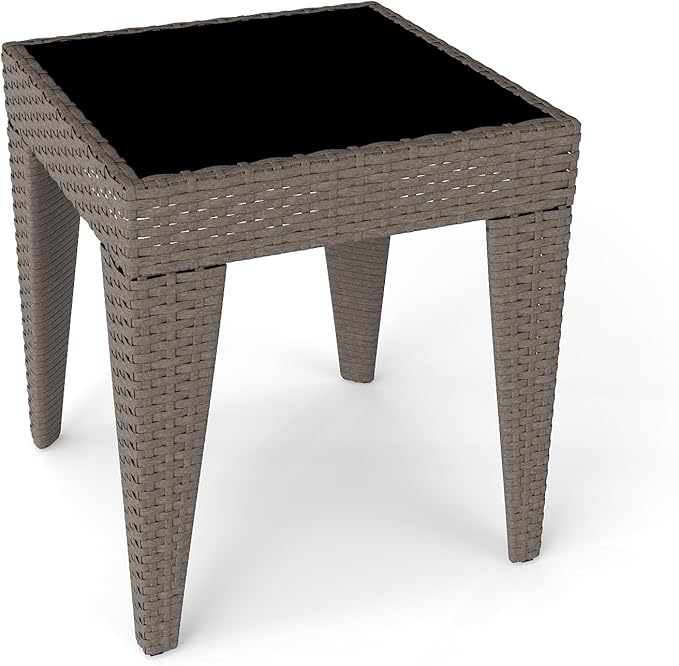 Kinfant Rattan Patio Side Table - Image 7