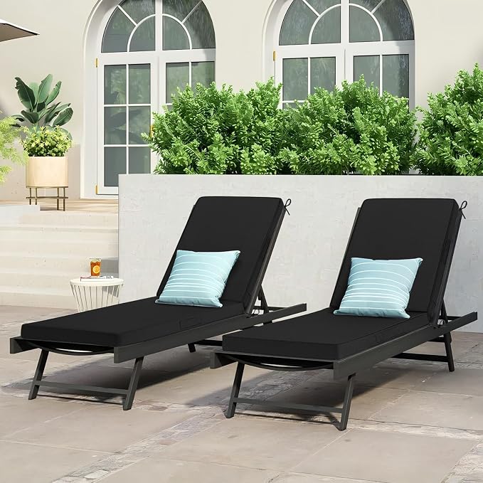 Cozyide Chaise Lounge Cushions Outdoor 72"x21"x3", Waterproof Lounge Chair - Image 7