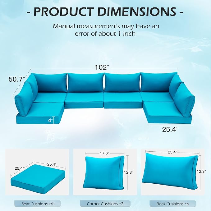 HOMREST Outdoor Replacement Cushions - Image 3