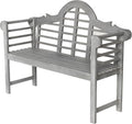 JONATHAN Y BNH103B Lutyens 51.2" 3-Seat Arched 600-Lbs Support Acacia Wood by JONATHANY