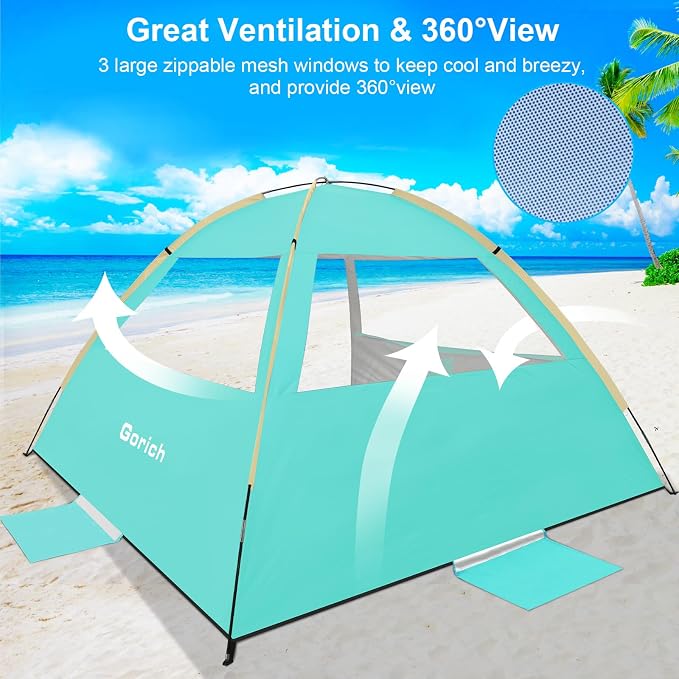 Gorich Beach Tent Sun Shelter for 3/4-5/6-7/8-10 Person - Image 4