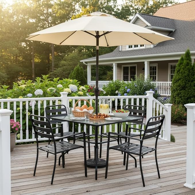 Tangkula 35 Inch Patio Dining Table - Image 2