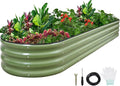 1MORE Galvanized Raised Garden Bed- Planter Garden Boxes Outdoor, Raised Beds by 1MORE