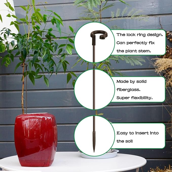 Invisible Orchid Sticks 17 inch &11 inch SupKing 16Pcs Plant Stakes - Image 3