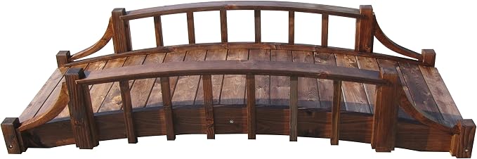 SamsGazebos Country Wood Garden Bridge - Image 2