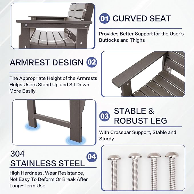 Outdoor Bench Weatherproof - Image 5