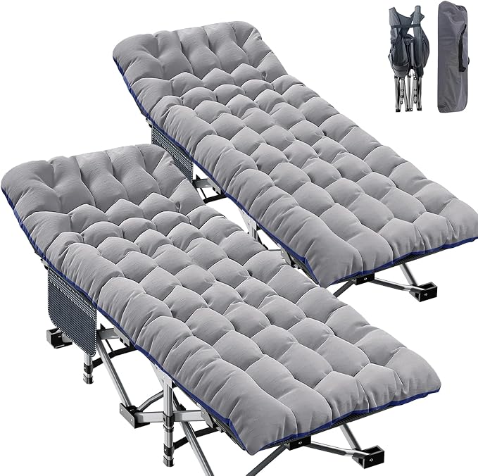 ABORON 2PK XXL Camping Cot for Adults 900LBS by ABORON