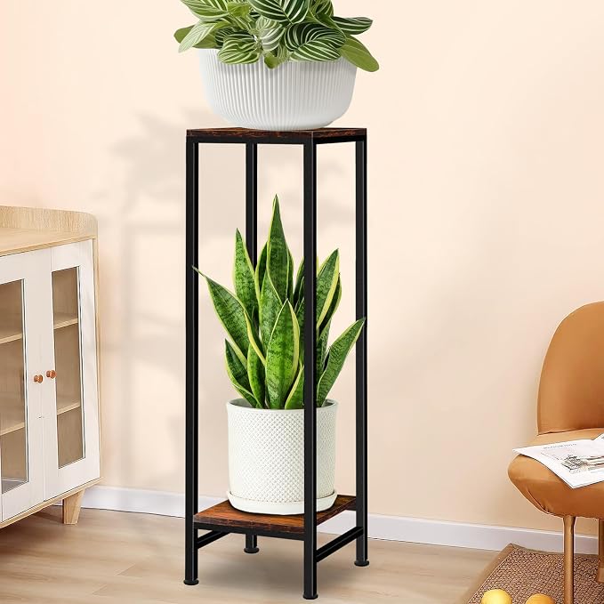 41" Tall Plant Stand Indoor, 2 Tier Plant stands - Image 5