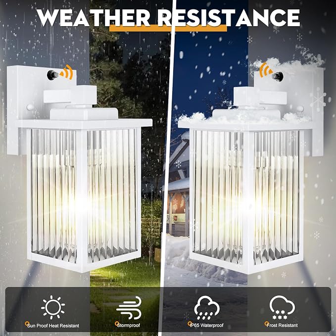 Outdoor Wall Lights for House Exterior, Dusk to Dawn Porch Lights Outdoor - Image 4