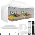 CROWN SHADES 10x20 Pop Up Canopy Tent, Thicken Frame Commercial Heavy Duty Tent by CrownShades