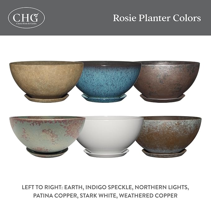Classic Home and Garden Rosie Modern Planter w/Drainage - Image 6
