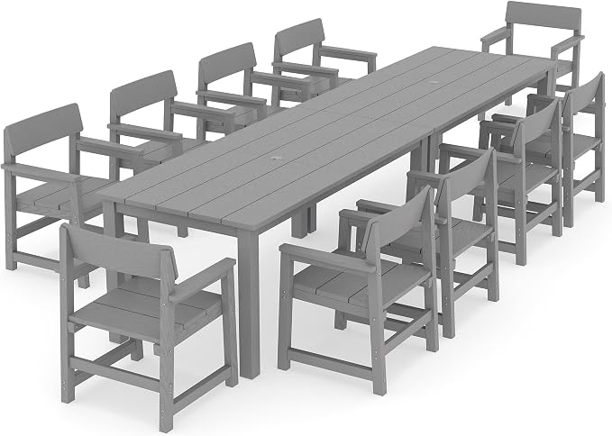 12-Piece HIPS Patio Dining Set for 10 Person Outdoor Dining Sets - Image 8