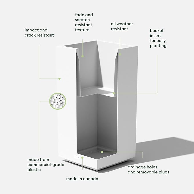 Veradek Block Series Pedestal Planter - Image 2