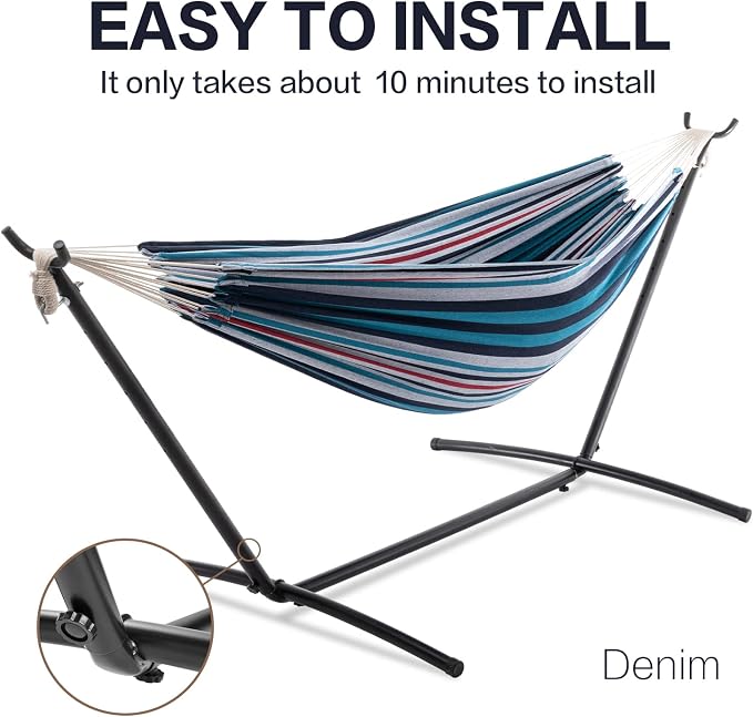 PNAEUT Double Hammocks with Stand - Image 5