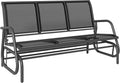 Outsunny 3-Person Patio Glider Bench, Outdoor Porch Glider Swing by Outsunny