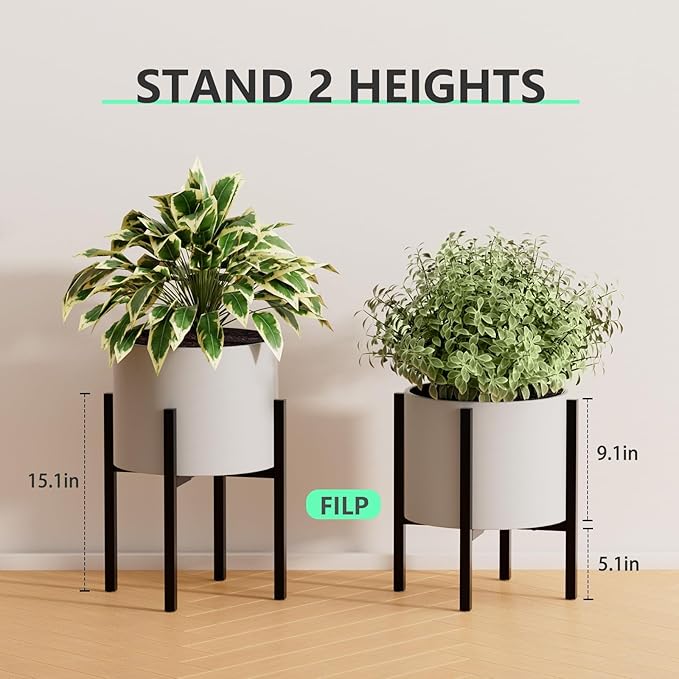 Urban Deco Adjustable Metal Plant Stand Outdoor & Indoor Planter - Image 8