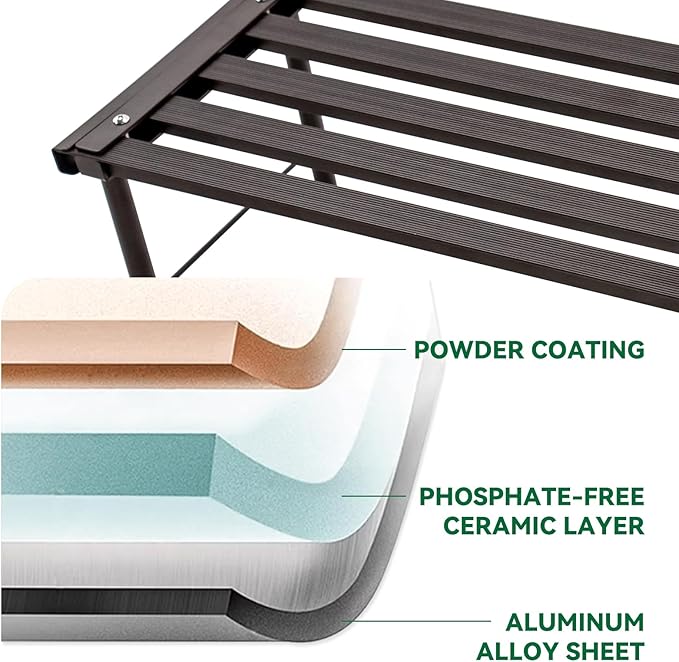 Metal Plant Stand, Rust-proof Aluminum Flower Pot Stand, Heavy Duty Planter - Image 4